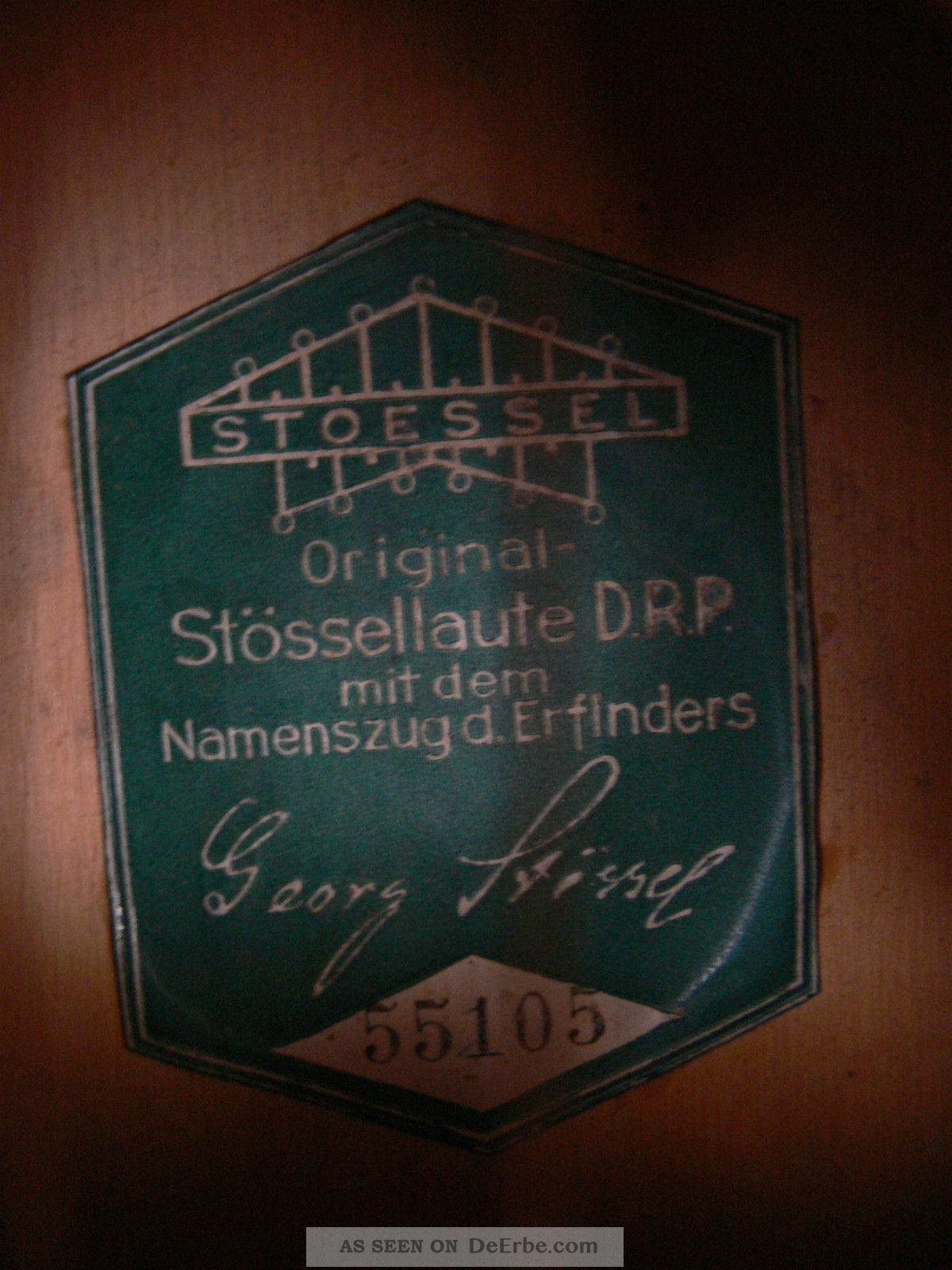 Laute Stössellaute Saiteninstrument Stoessel Laute 9 Saitig Neun Saiten