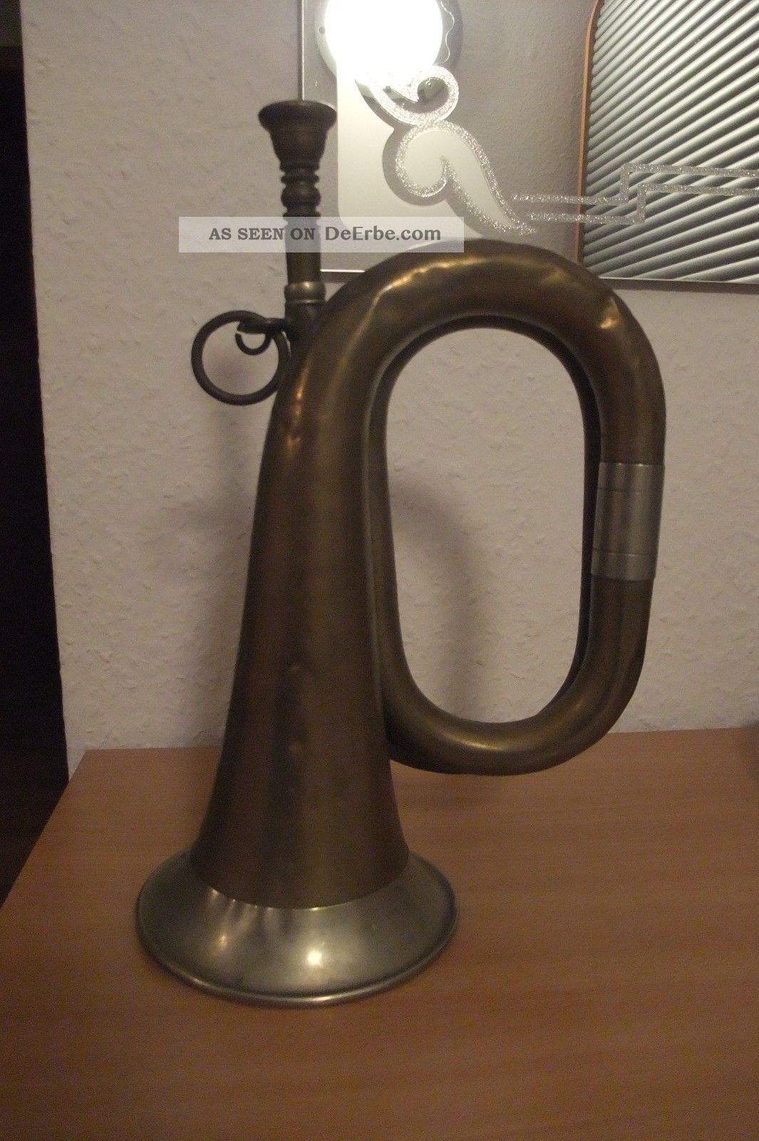 Aus Nachlaß - Blasinstrument Horn,  Jagdhorn? Nachtwächterhorn?posthorn? Blasinstrumente Bild