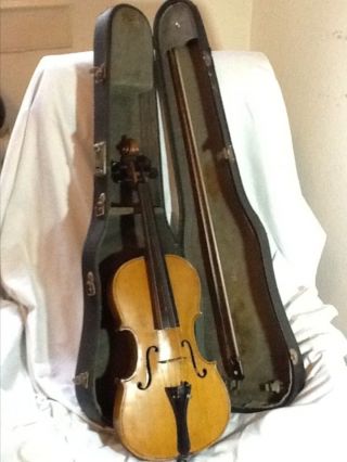Alte Geige Stradivarius Cremonensis Zettel Bild