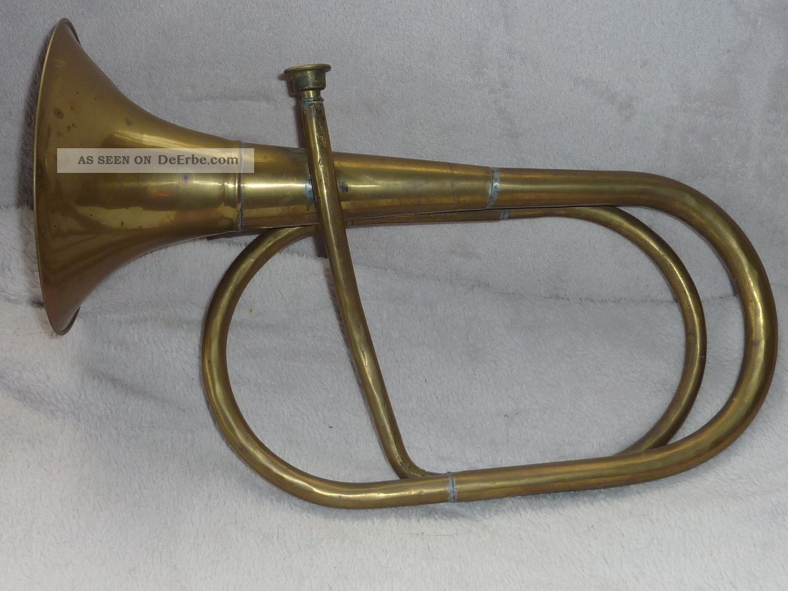 Guterhaltenes Altes Horn,  Trompete,  Flügelhorn Aus Messing Und Kupfer Blasinstrumente Bild