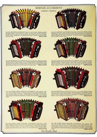 Akkordeon/ Accordion/fisarmonica; Bandoneon & Co Aus Alten Katalogen Cdrom Bild