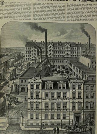Lochmann Firmenzeitung 1892 Fabrik Lochmann ' Scher Musikwerke Leipzig Bild