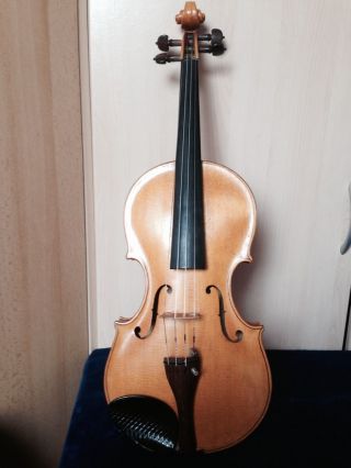 Alte Geige Von 1925 Brandstempel B.  Kern Prutting Oberbayern Bild