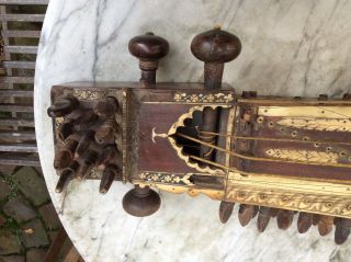 Sarinda Sarangi (rubab Rabab ?) Antikes Musikinstrument Aus Indien Afghanistan Bild