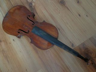 Sehr Alte Geige Violine 4/4 überlackiert Bild