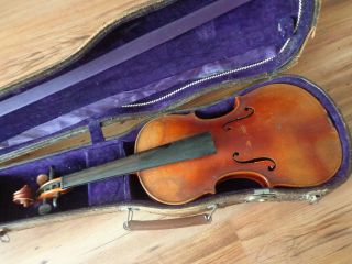 Alte Geige Violine 4/4 Mittenwald Klotz Bild
