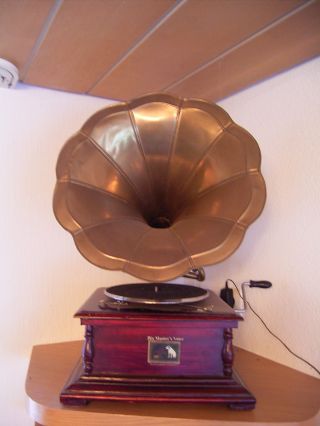 ♥ Altes Grammophon The Gramophone Company Ltd Trichtergrammophon Funktionsfähig Bild