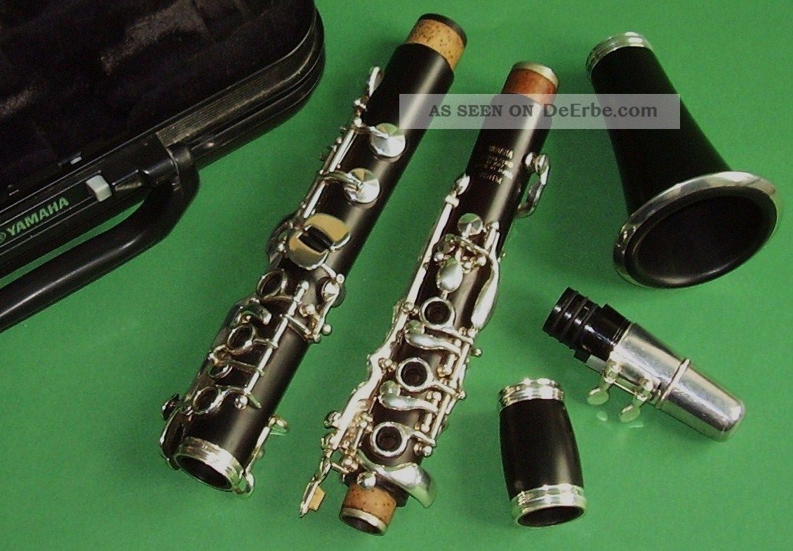 Gebr.  Yamaha B - Klarinette Ycl - 458 Vdhm Mit Koffer Tasche Noten Blasinstrumente Bild