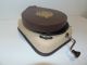Vintage Portelec Phonocone Record Player - Montgomery Ward - Rare Hand Crank Mechanische Musik Bild 2