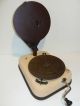 Vintage Portelec Phonocone Record Player - Montgomery Ward - Rare Hand Crank Mechanische Musik Bild 3