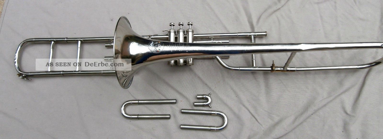Ältere Ventilposaune Ideal Für Guggenmusik??? Markeninstrument Spielbereit Blasinstrumente Bild
