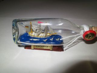 Gorch Fock Flasche Flaschenpost Schiff In Flasche Werbung Bild
