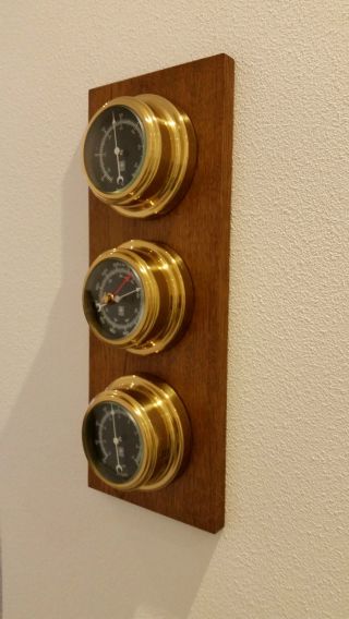 Schiffsinstrumente,  Barometer,  Hygrometer,  Thermometer Bild