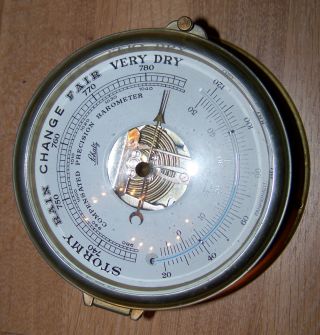 Schatz Schiffsbarometer Barometer Nautik Messing Made In Germany Celsius Bild