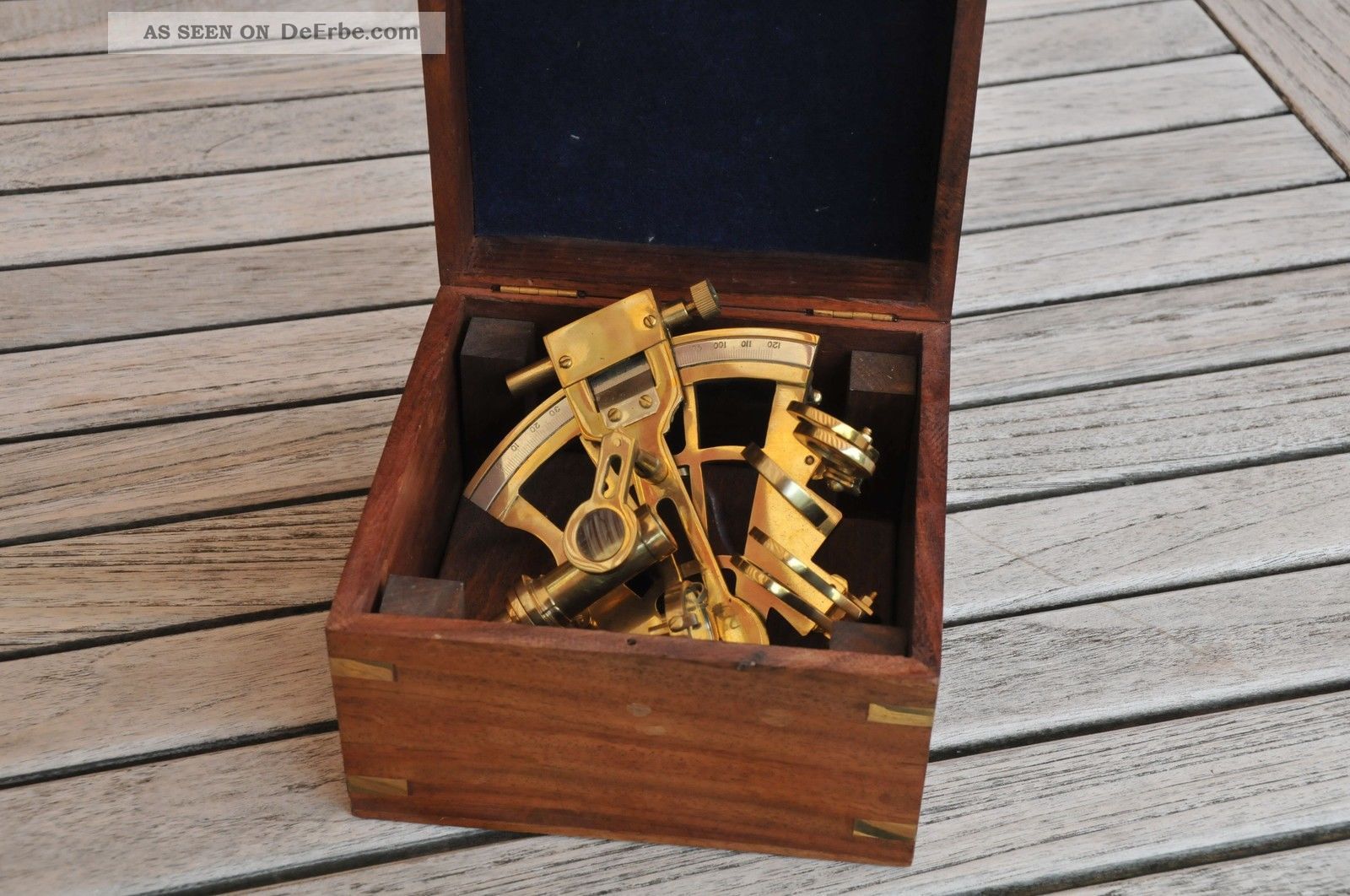 Sextant Replika Deko - Objekt Mit Holzbox Technik & Instrumente Bild
