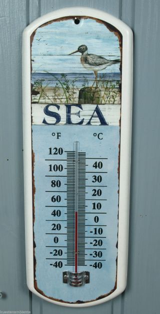 Maritimes Thermometer Aus Metall 