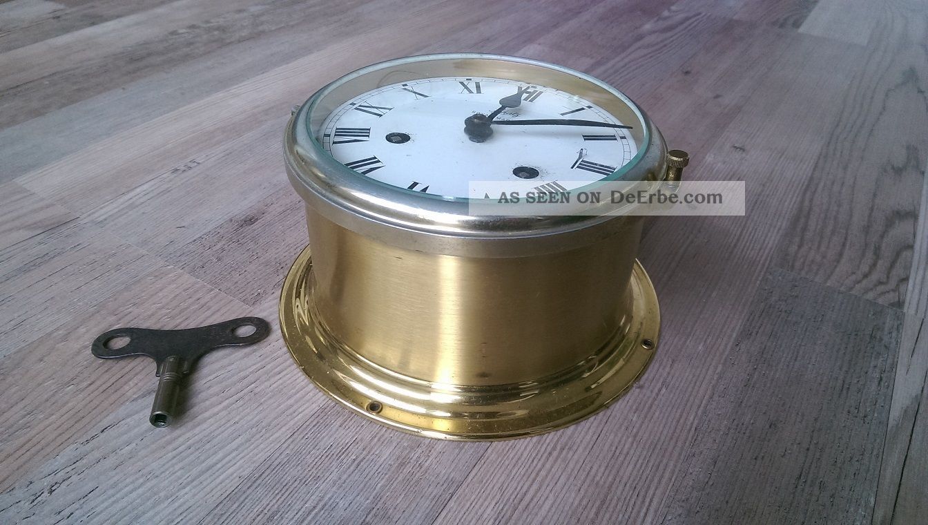 Schatz Schiffsuhr Glasenuhr Nautik Royal Mariner Messing Technik & Instrumente Bild