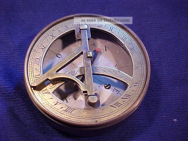 Sehr Seltene Und Alte Kompass Um 1900,  Mit Peiler Technik & Instrumente Bild