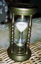 Sehr Schöne Messing Sanduhr / Eieruhr / Stundenglas / Glasenuhr,  Ca.  13,  5 Cm Technik & Instrumente Bild 3