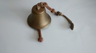 Bronze Glocke Mit Wandhalter | Halterung | Schiffsglocke Bild