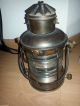 Alte Antike Schiffslampe Positionslampe Ankerlampe Lampe Kupfer Mit Strom Anchor Maritime Dekoration Bild 11