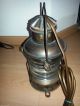 Alte Antike Schiffslampe Positionslampe Ankerlampe Lampe Kupfer Mit Strom Anchor Maritime Dekoration Bild 6