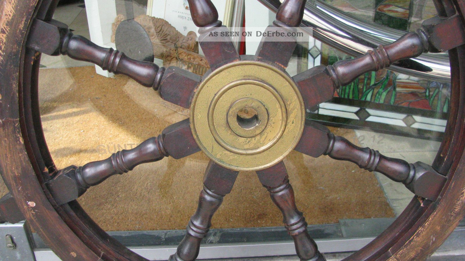 Frühes 20. Jh. Schiffsrad Aus Eiche, 1890er Bei Kaufen