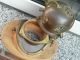 Kupfer Messing Taucherglocke - Mit Quartz Ship ' S Clock - Schiffs Uhr Auf Holzbrett Maritime Dekoration Bild 2