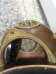 Kupfer Messing Taucherglocke - Mit Quartz Ship ' S Clock - Schiffs Uhr Auf Holzbrett Maritime Dekoration Bild 3