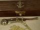 Bootsmannpfeife Mit Kette Aus Messing Ca.  12,  5cm In Dekorativer Holzbox Maritime Dekoration Bild 1
