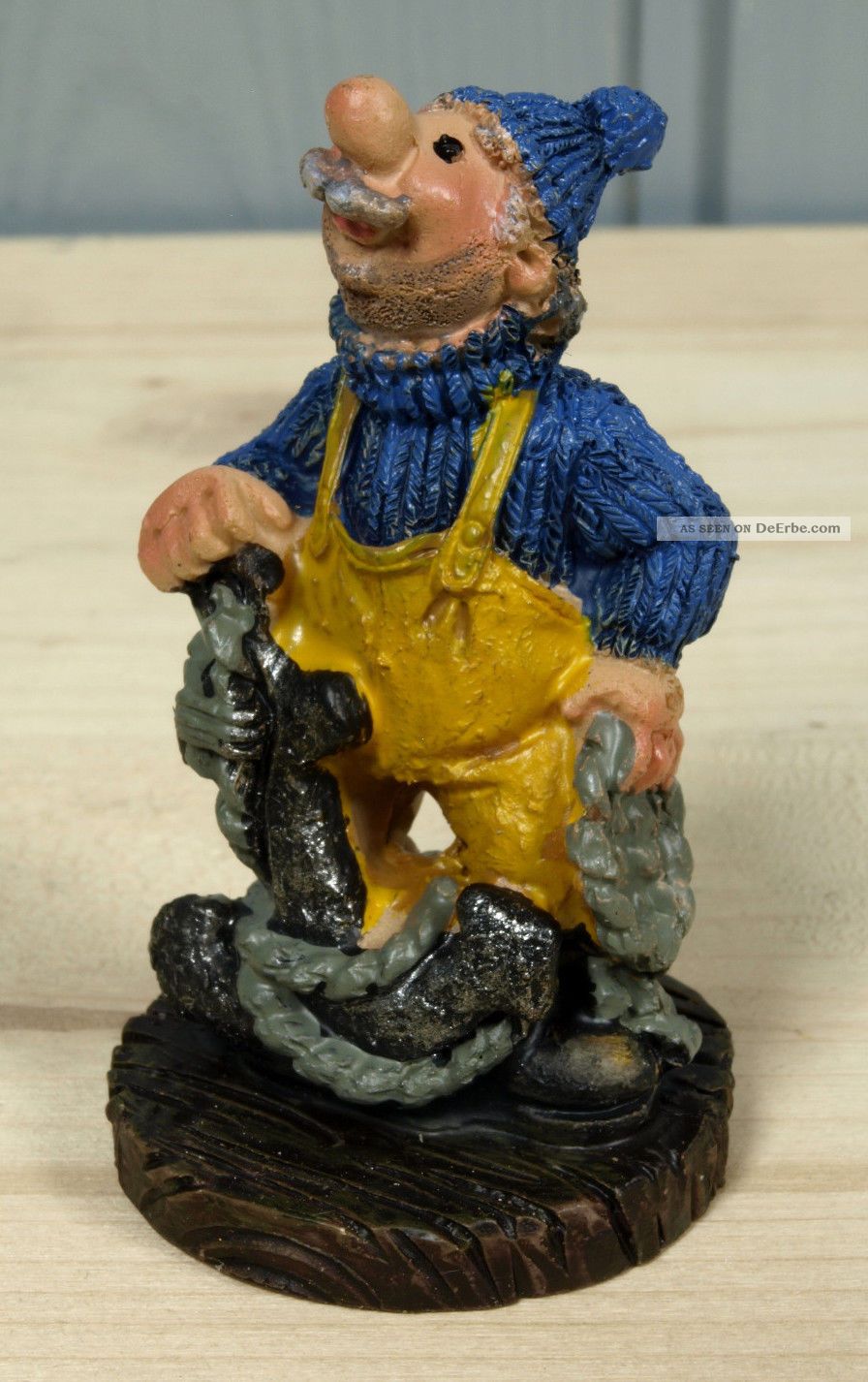 Maritime Deko Figur Matrose Seemann " Kapitän Mit Karte " 10, 5x5, 5x5, 5cm