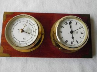 Wempe Chronometerwerke Hamburg Messing,  Barometer Bild