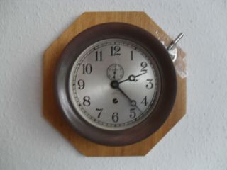 Antike Schiffsuhr Uhr Chronometer Chelsea Negus York Marine Clock Antique Bild