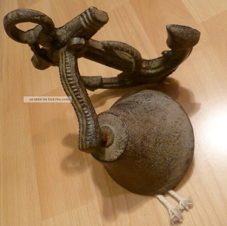 Alte Dekorative Schiffsglocke Am Anker Aus Gußeisen Gusseisen 1280 Gramm Maritime Dekoration Bild