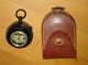 Antiker Kompass Von Negretti & Zambra London,  Mit Leder - Etui Technik & Instrumente Bild 2