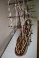 Amerigo,  Historisches Schiffsmodell,  Edles Holz Modellschiff,  120 Cm Modell, Maritime Dekoration Bild 3