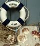 Deko Fischernetz 1x2m Beige Mit 8 Muscheln,  15cm Rettungsring B/w Maritime Deko Maritime Dekoration Bild 1