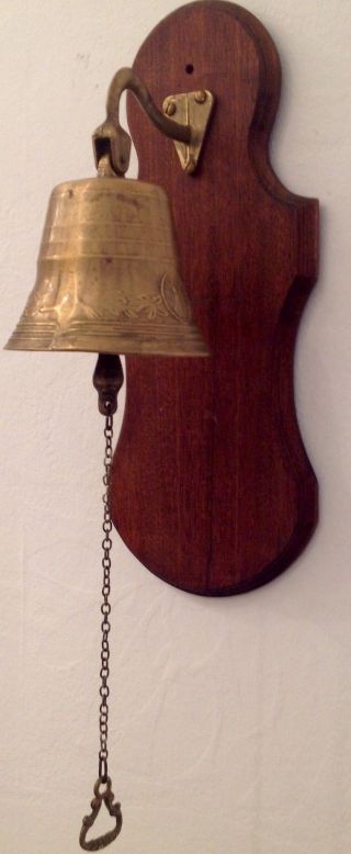 Schöne Alte Glocke / Schiffsglocke Aus Messing. Bild