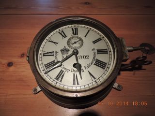 Originale Schiffsuhr U - Boot Uhr Kaiserliche Marine 1 Wk Johannes Czapp Bord Uhr Bild