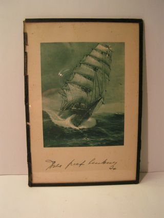 Alter Druck „seeadler“ Mit Unterschrift Graf Luckner 1926 Bild