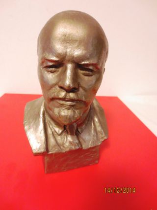 Metallbüste W.  I.  Lenin,  Aluminium,  Design N.  Waganow 1977 Bild