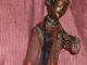 Plastik - Skulptur Adlige Dame China.  Bronze Bunt Bemalt.  Um 1950 Entstehungszeit nach 1945 Bild 1
