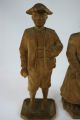 2 Alte Holz Skulpturen Holzfiguren Bauern Dachau Tracht Sig.  Josef Erhart 1900 1900-1949 Bild 3