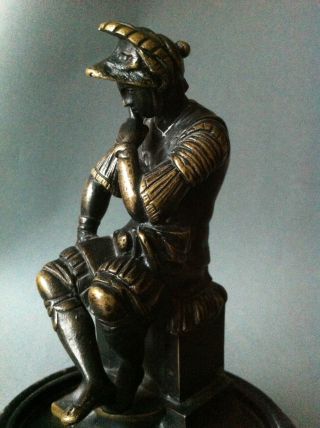 Schöne Bronzefigur Um 1800 Nach Michelangelo Grand Tour Italian Bild