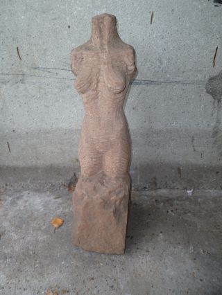 Grosse Sandstein Skulptur Nackte Frau 1962,  63 Sehr SchÖne Arbeit Bild