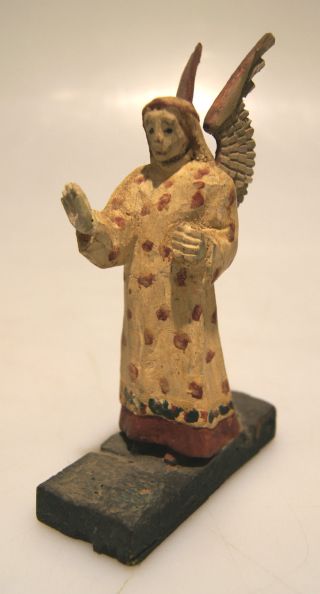 Grulich - Krippenfigur Erzengel,  Engel,  Verkündigungsengel,  Um 1900 Bild