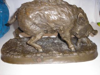 Bronze Wildschwein Jb Depose MÉne Paris Bild