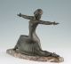 Französische Art Deco Skulptur 1930 Tänzerin Figur Dancer Sculpture Statue 1920-1949, Art Déco Bild 2
