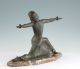Französische Art Deco Skulptur 1930 Tänzerin Figur Dancer Sculpture Statue 1920-1949, Art Déco Bild 6
