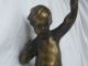 Wunderschöne Art Déco Bronzefigur - Knabe Putte Amor 18 Cm Schöne Patina 1900-1949 Bild 3